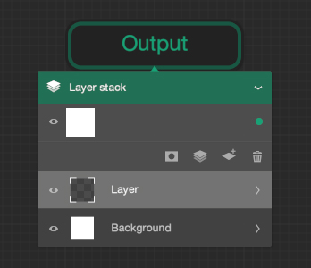 New document Output & Layer Stack